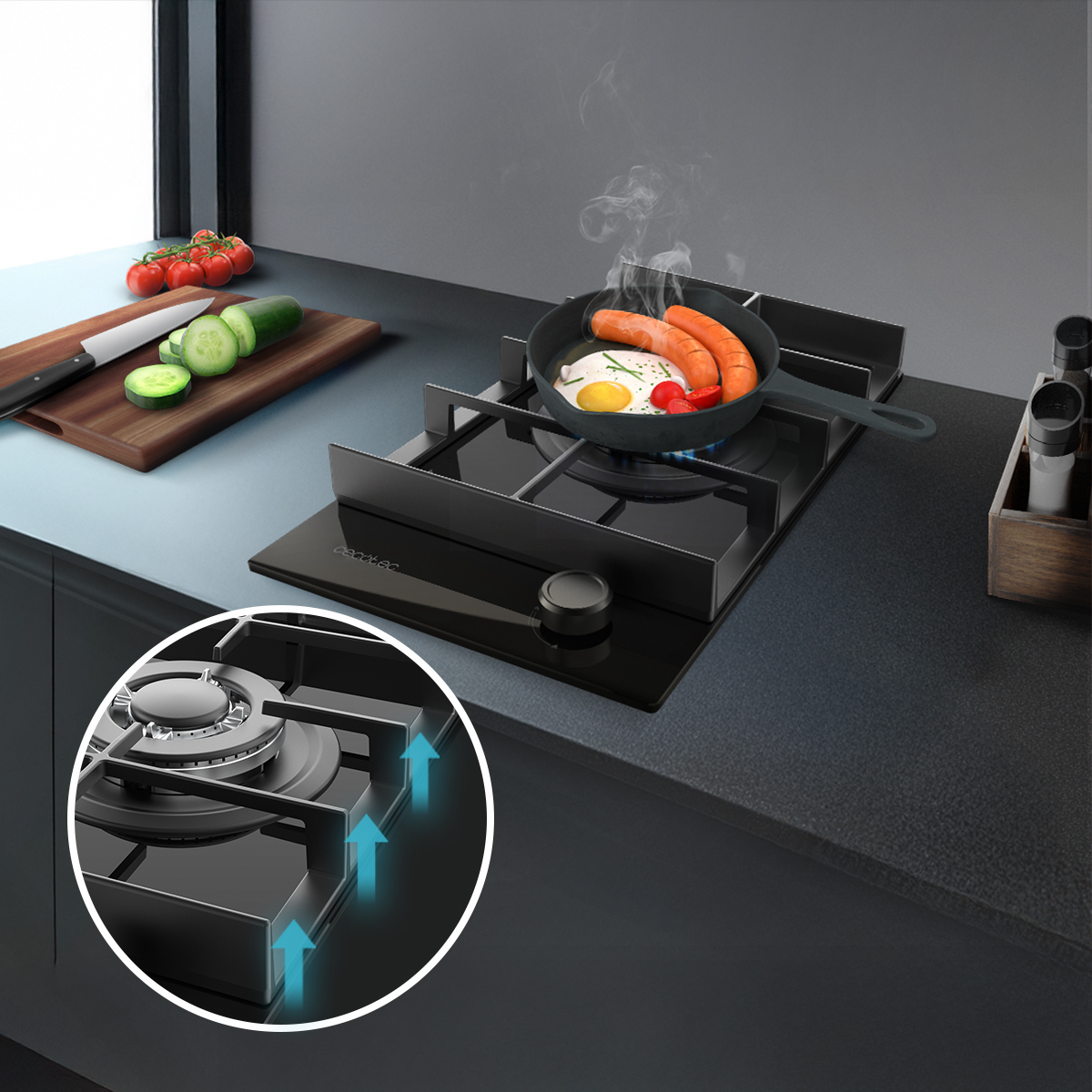 Bolero Squad G 1400F Glass Black | Envío gratis y mejor precio garantizado – foto detalle 4